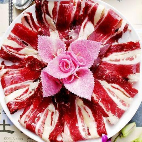 肉制品牛肉原料 韩餐胸叉肉250g试味装|韩式料理烧烤